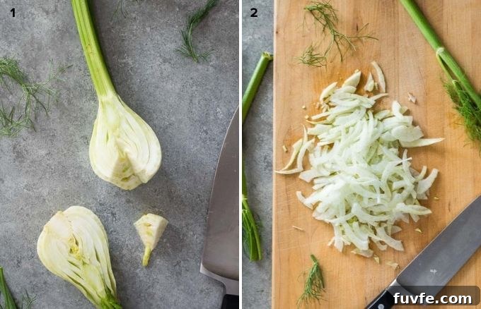 How to cut fennel