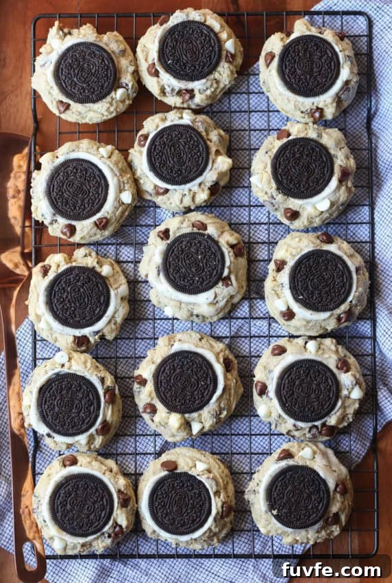 Decadent Cookies and Cream Cookie Recipe 3 Outrageous Cookies & Cream Cookies | Chocolate Chip + Oreo Cookies!