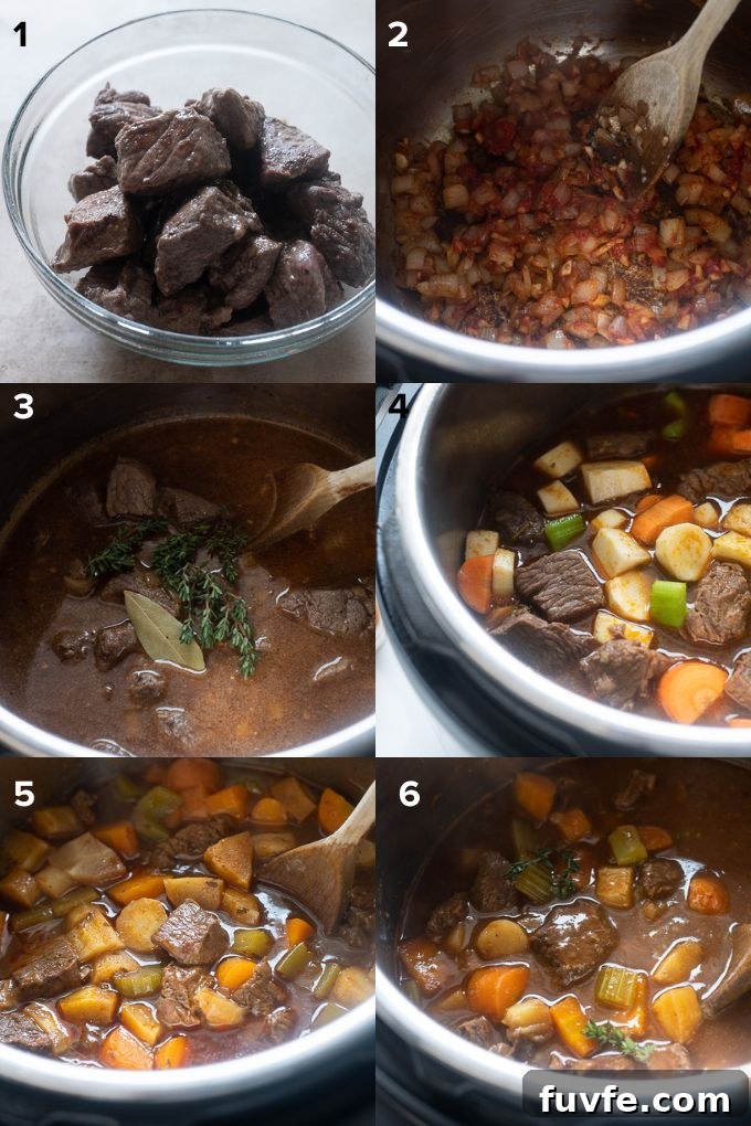 Instant Pot Guinness Beef Stew Recipe 5 How to make guinness beef stew