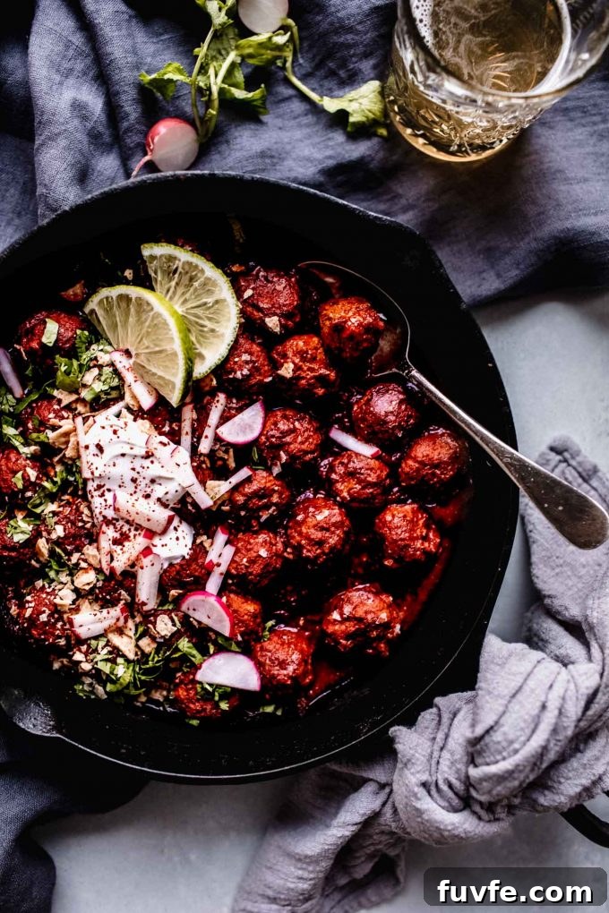 Radish Recipes: Over 20 Ideas and a Produce Guide 10 Mexican meatballs in a cast iron skillet