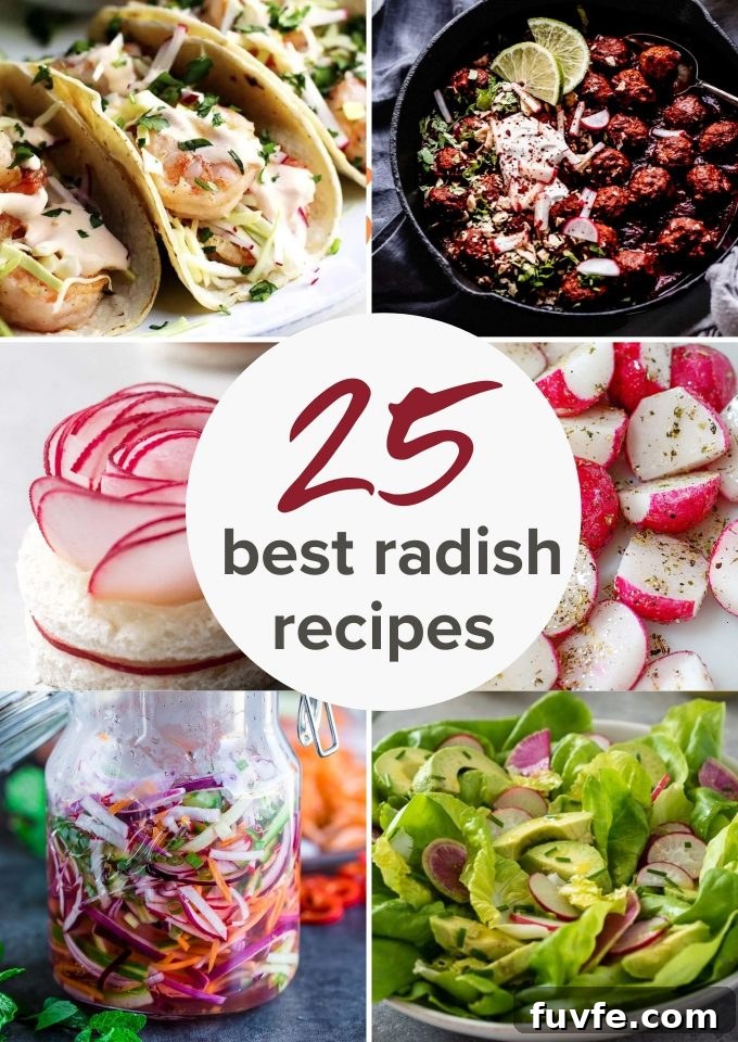 Radish Recipes: Over 20 Ideas and a Produce Guide 21 25 best radish recipes collage pin
