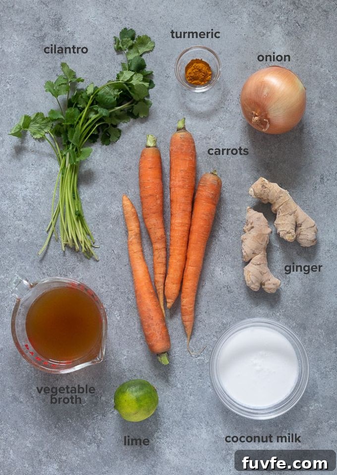 Silky Carrot and Ginger Soup Recipe 4 Carrot soup recipe ingredients