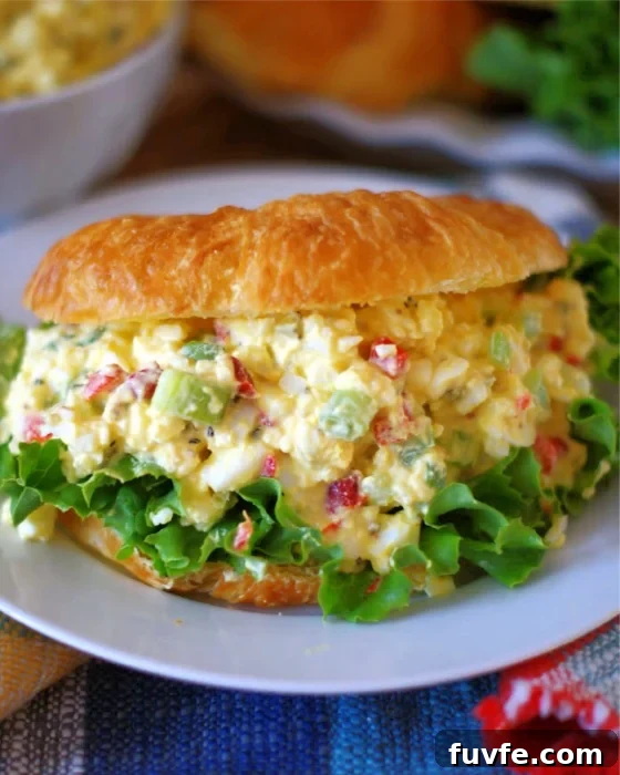 Egg Salad on a croissant