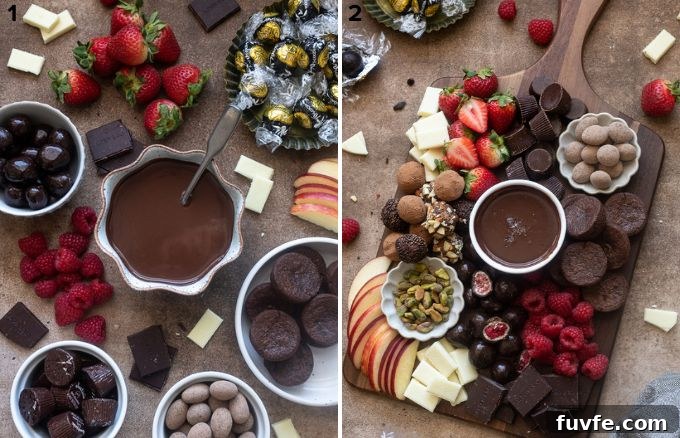 Chocolate Dessert Charcuterie Board Ideas for Parties 5 How to make a chocolate dessert board.