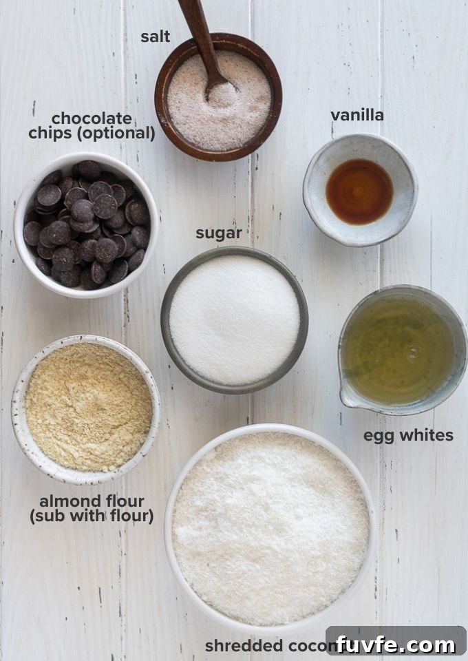 Coconut macaroon recipe ingredients