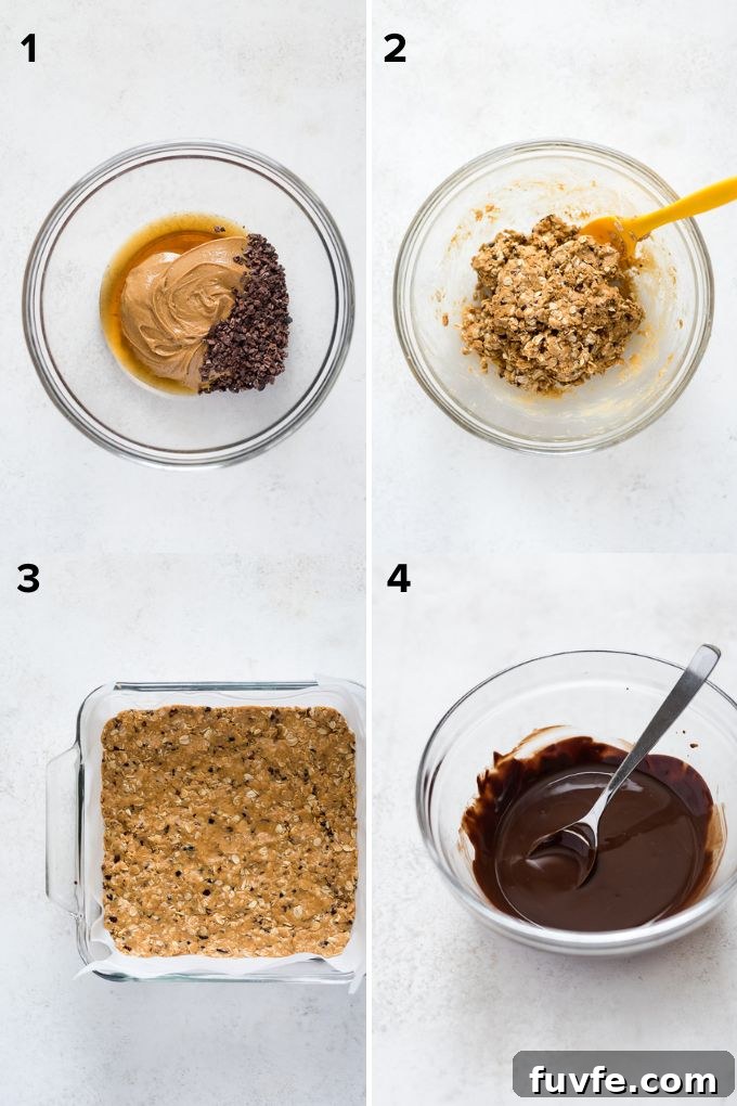 How to make no bake peanut butter bars.