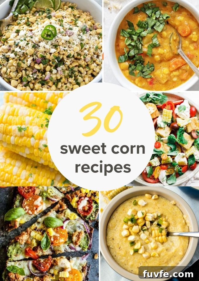 30 Corn recipes collage pin