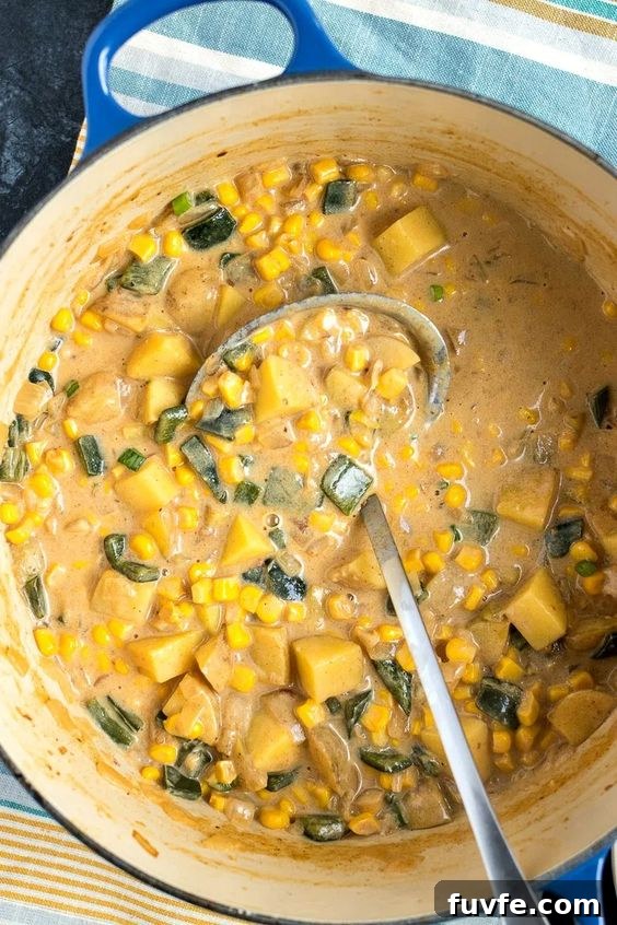 25 Poblano Pepper Recipes with Roasting and Storage Tips 22 Dutch oven full of poblano corn chowder.