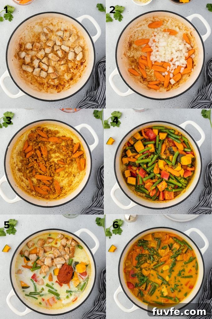 how to make pumpkin curry collage