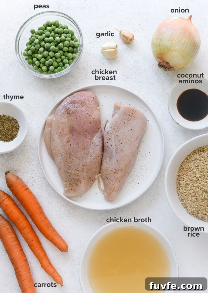 chicken and rice instant pot recipe ingredients
