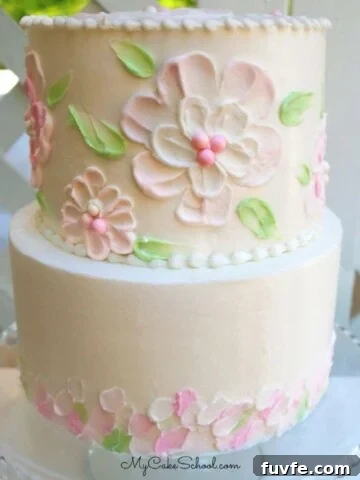 Textured Buttercream Flowers