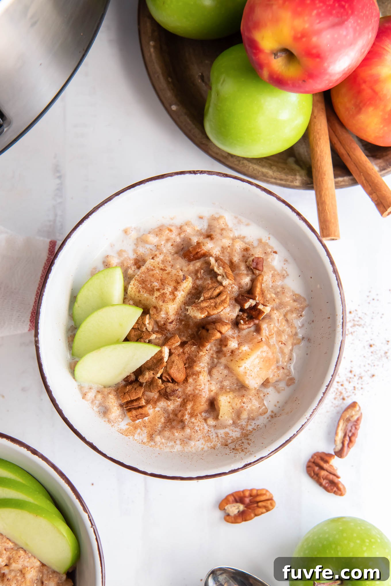 Crockpot steel cut oats in a bowl
