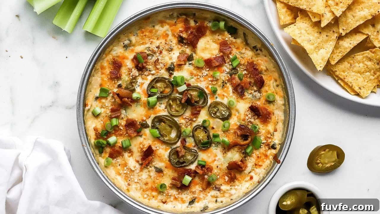 Healthy Jalapeno Popper Dip With Cottage Cheese.