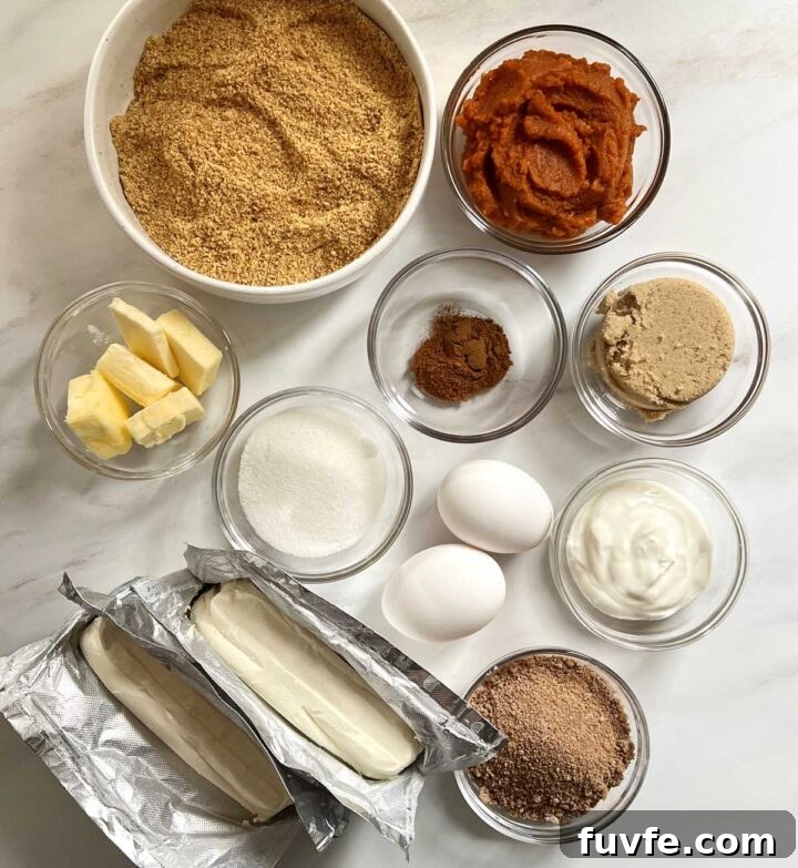 pumpkin cheesecake ingredients