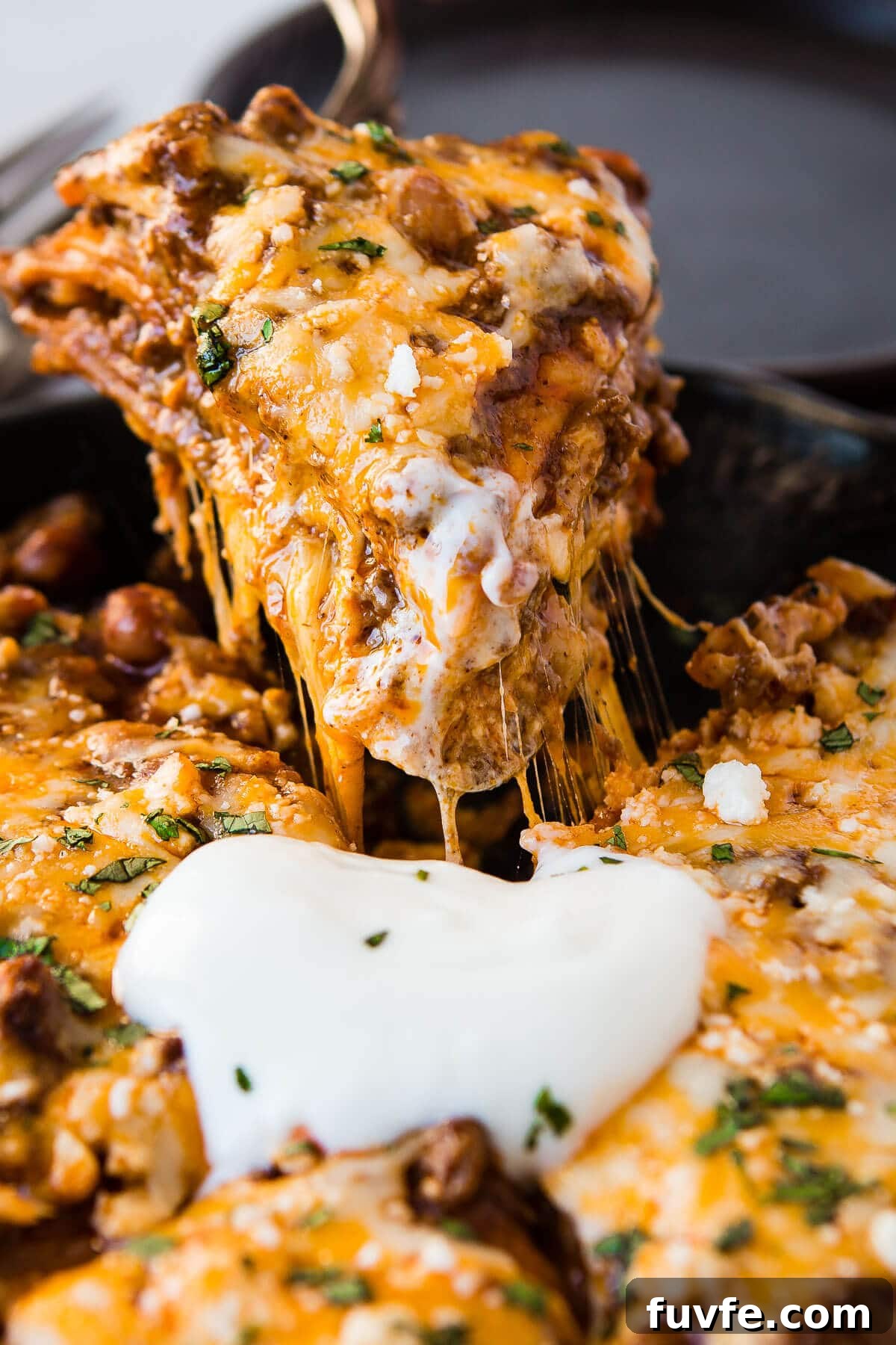 Honey-Lime Chicken Enchilada Skillet Casserole Recipe 7 Mexican ground beef and beans enchilada tortilla stack