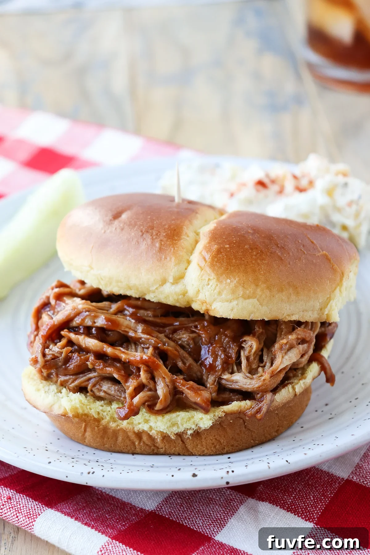 Slow Cooker BBQ Pulled Pork Tenderloin