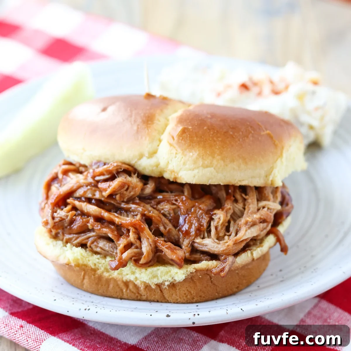 Slow Cooker BBQ Pulled Pork Tenderloin