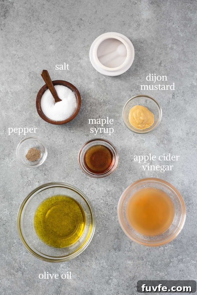 Apple cider vinegar dressing ingredients
