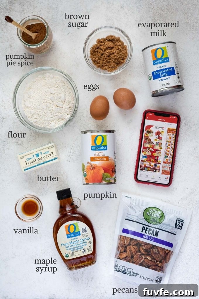 Pumpkin pecan pie recipe ingredients