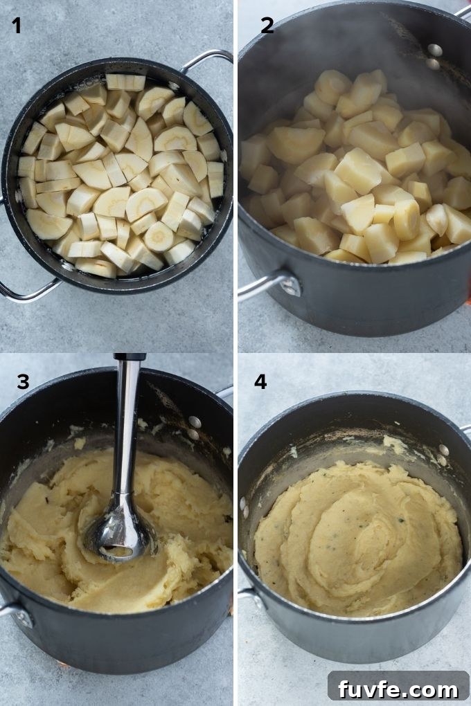 How to Make Creamy Parsnip Puree 5 How to make parsnip puree