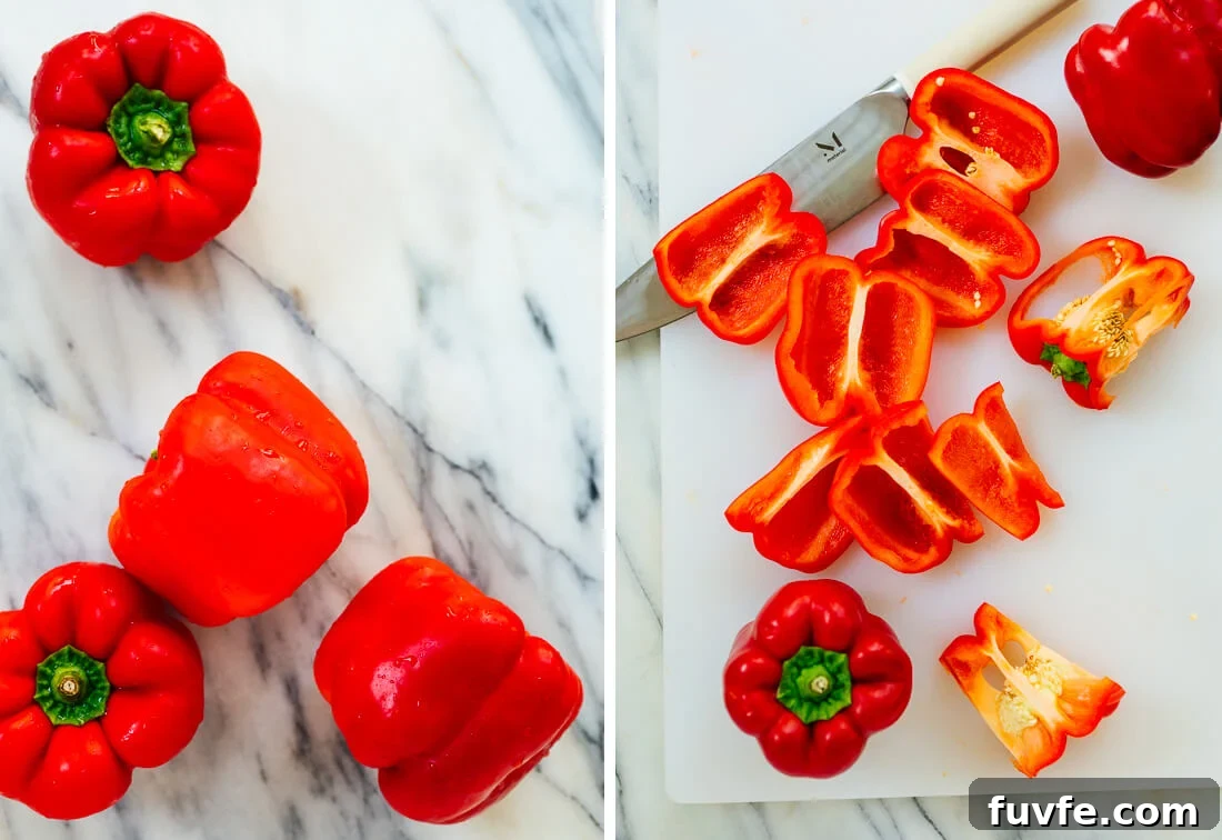 How to Roast Red Peppers at Home: Simple Oven & Grill Methods 3 red bell peppers