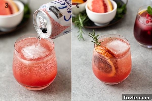 How to make vodka spritzer collage 2