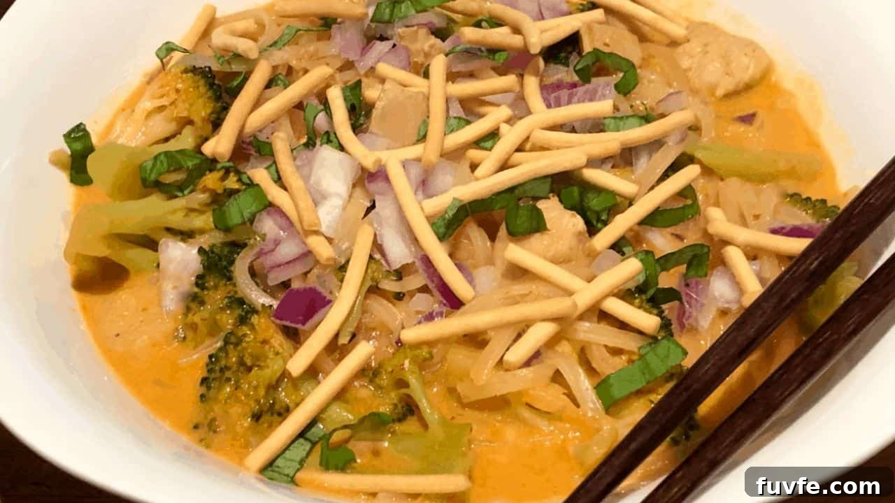 Thai Red Curry Noodle Soup