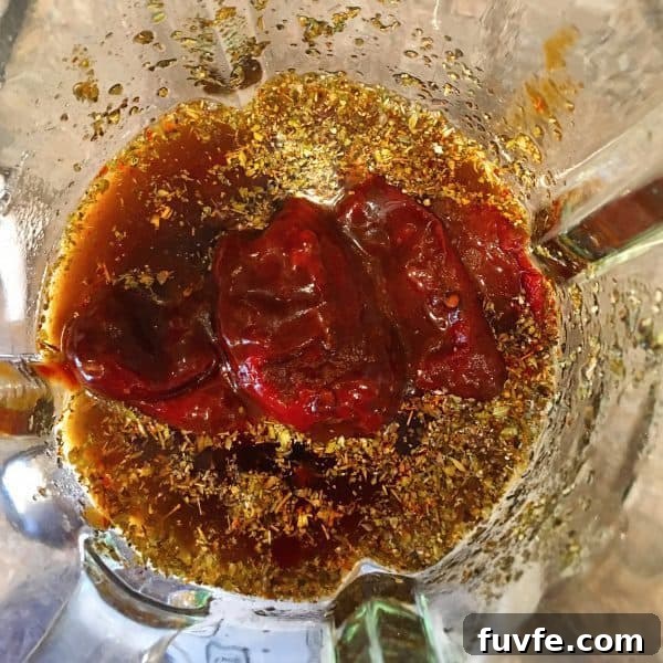 Chipotle peppers and seasonings for Beef Barbacoa Sauce