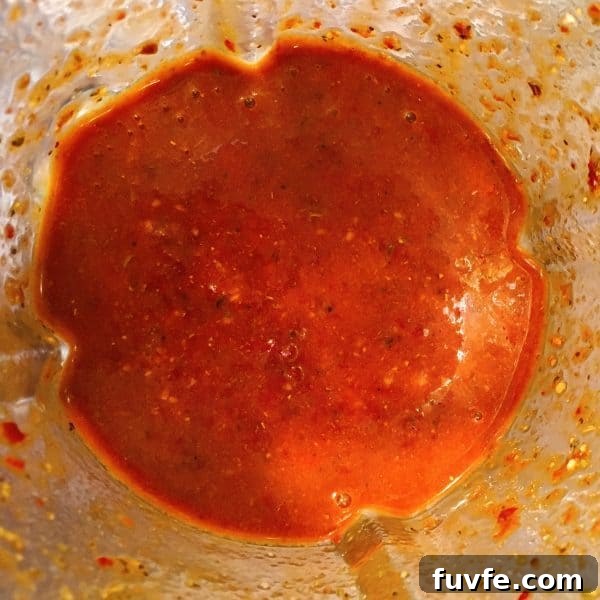 Beef Barbacoa Sauce in blender