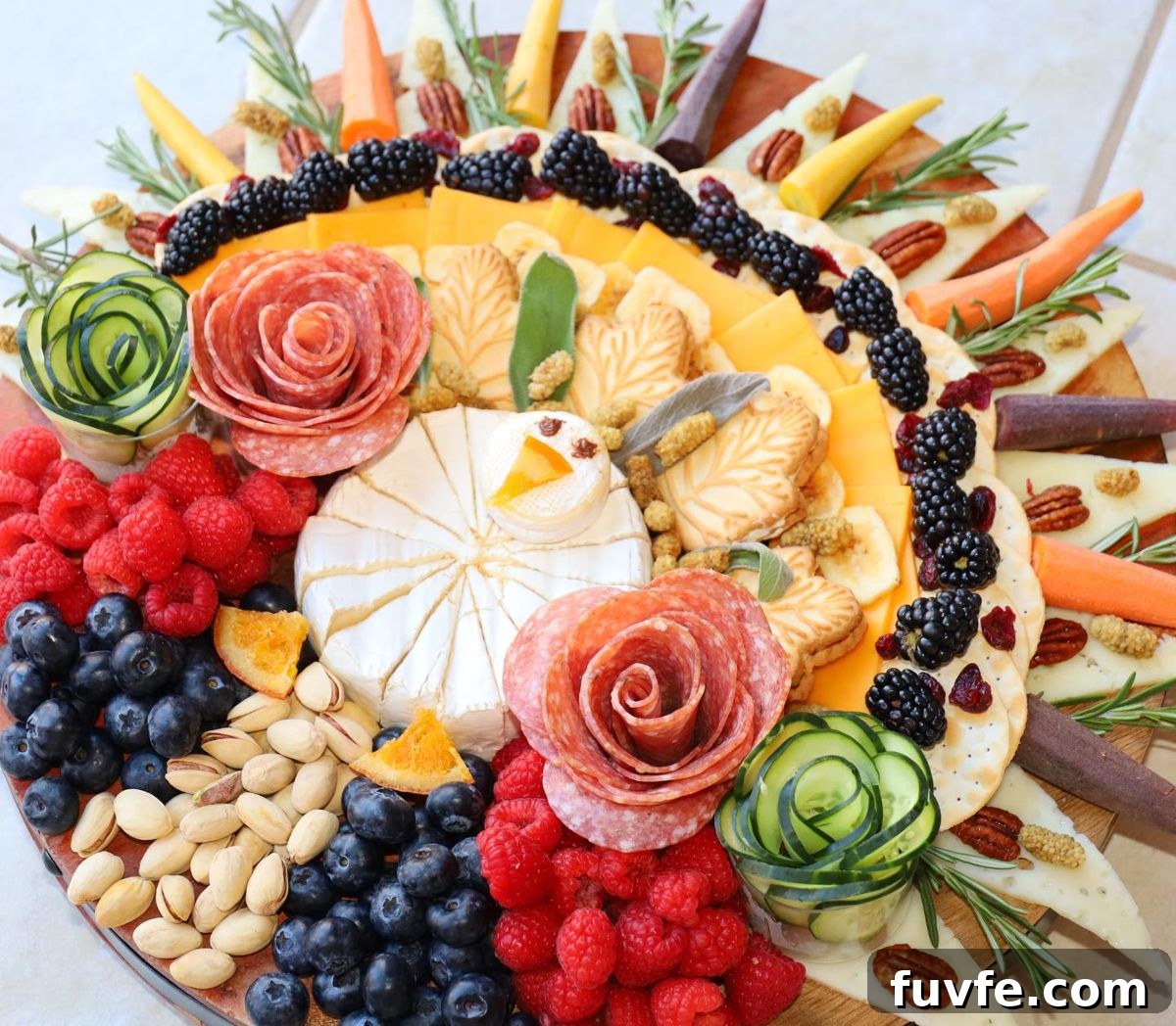 27 Gorgeous Thanksgiving Charcuterie Board Ideas for Entertaining 14 12. Turkey Brie