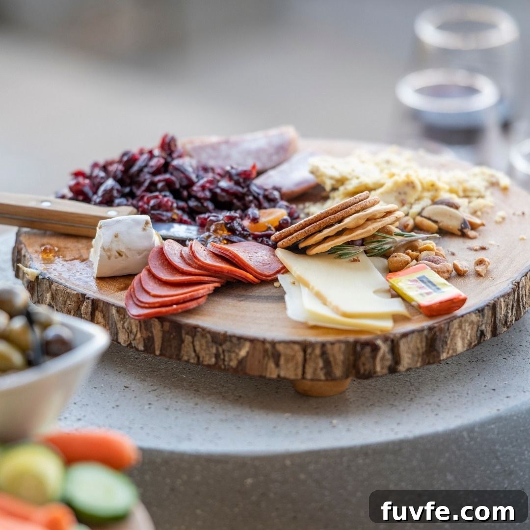 27 Gorgeous Thanksgiving Charcuterie Board Ideas for Entertaining 16 14. Rustic Charcuterie Board