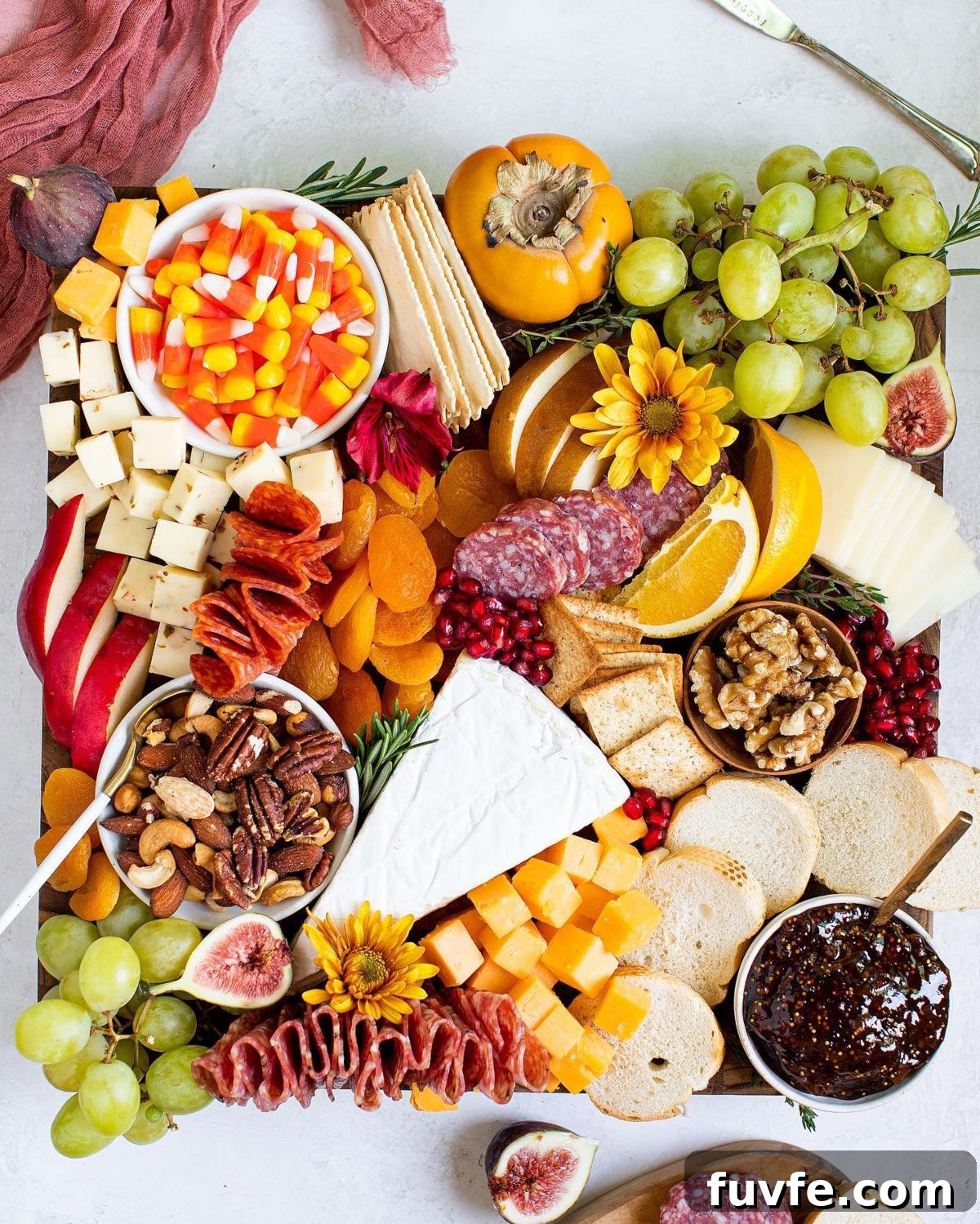 27 Gorgeous Thanksgiving Charcuterie Board Ideas for Entertaining 23 21. Seasonal Charcuterie Board