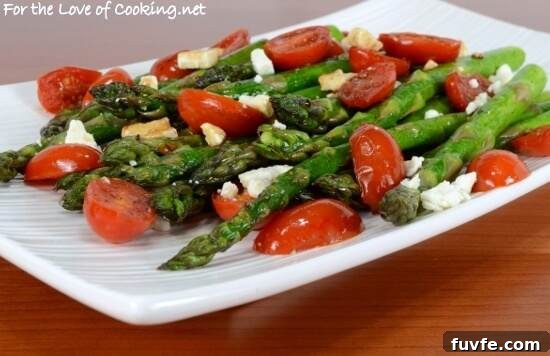 Asparagus and Tomato Sauté with Balsamic and Feta Asparagus and Tomato Sauté with Balsamic and Feta