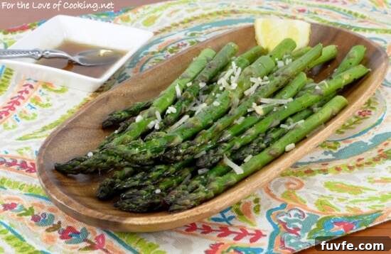 Garlic Browned Butter Roasted Asparagus Garlic Browned Butter Roasted Asparagus