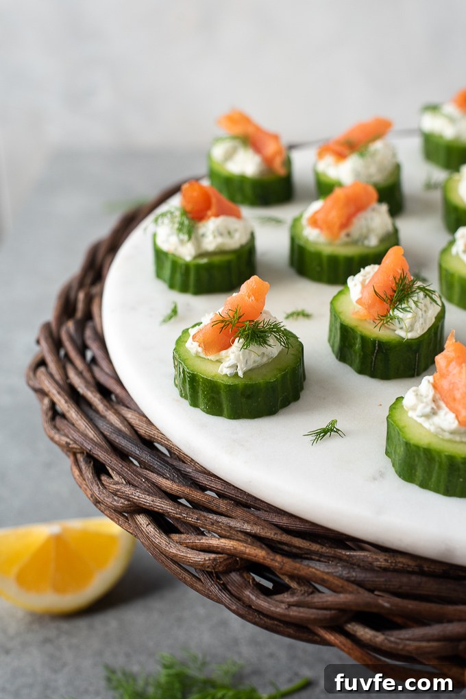 Smoked salmon appetizer with cream cheese and dill