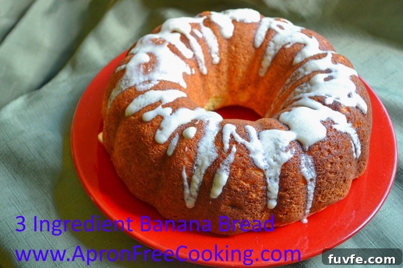 Three Ingredient Banana Bread