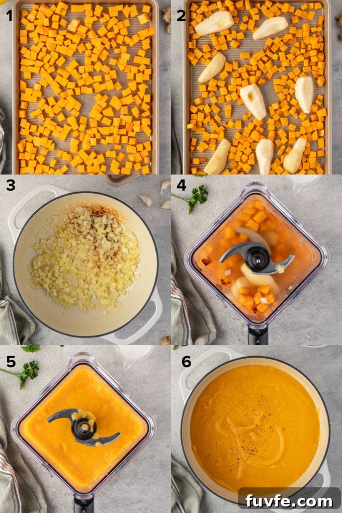 How to make roasted butternut squash soup