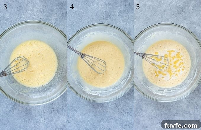 Classic French Apple Cake Recipe with Cinnamon 6 How to make french apple cake process collage 2