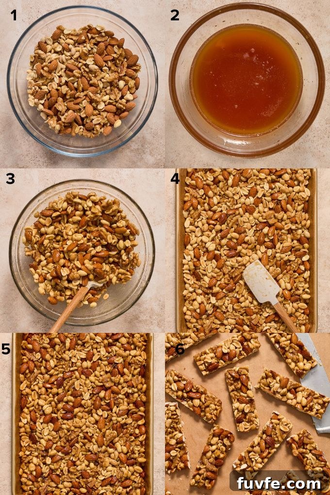How to make nut bars.