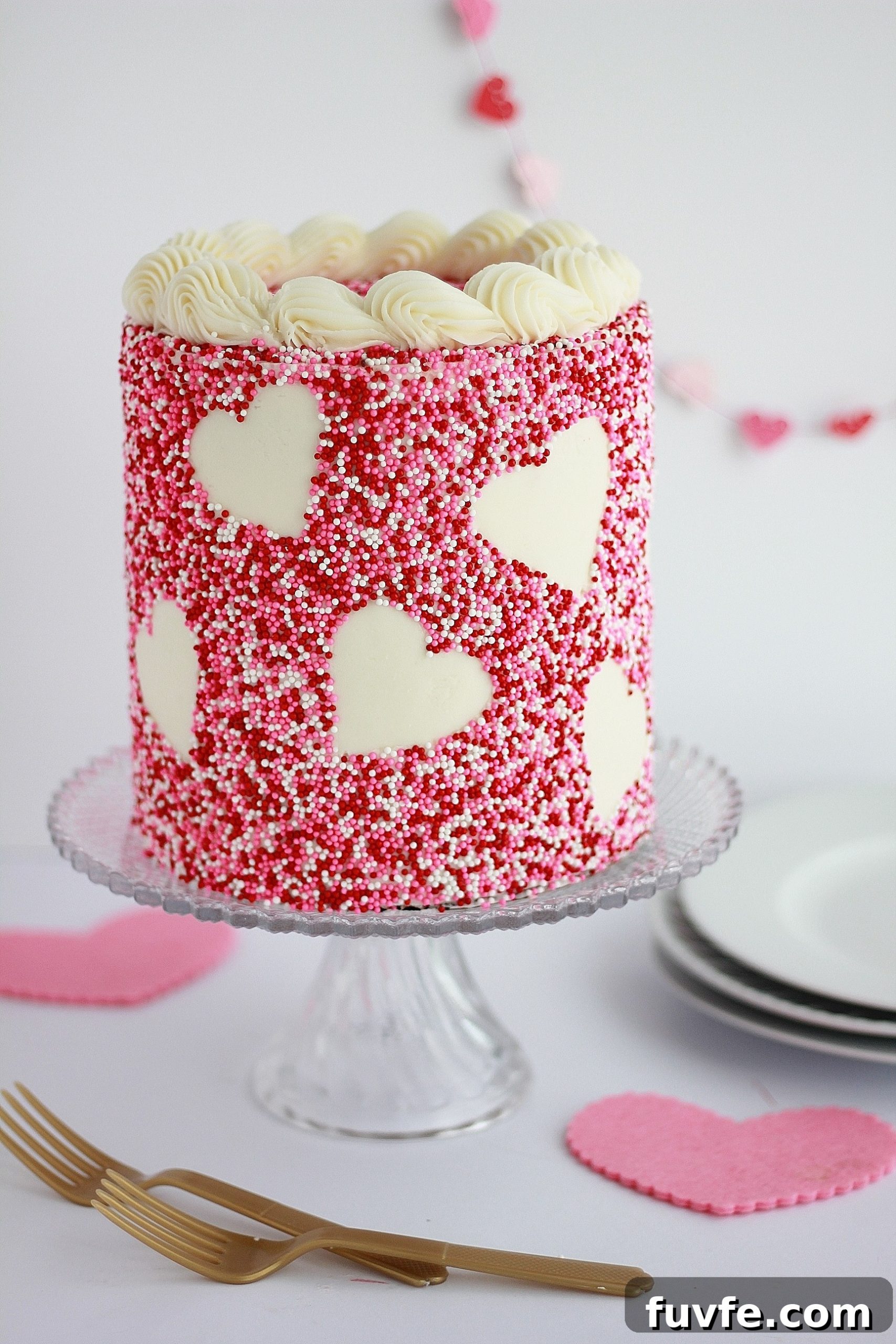 Sprinkle Heart Cake Recipe: How to Make a Festive Heart-Shaped Sprinkle Cake 2 img 4365 1 scaled