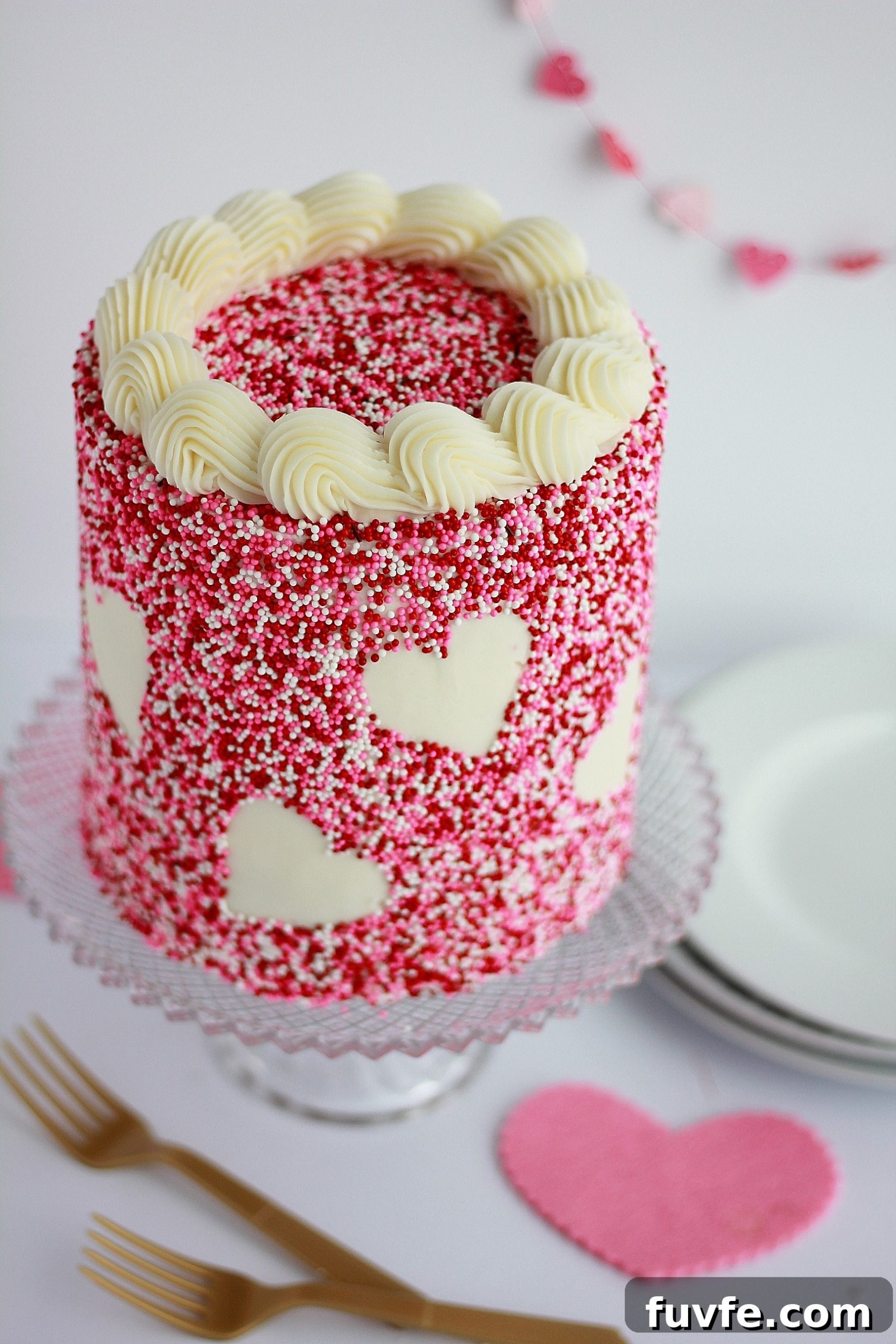Sprinkle Heart Cake Recipe: How to Make a Festive Heart-Shaped Sprinkle Cake 3 img 4365 2 scaled