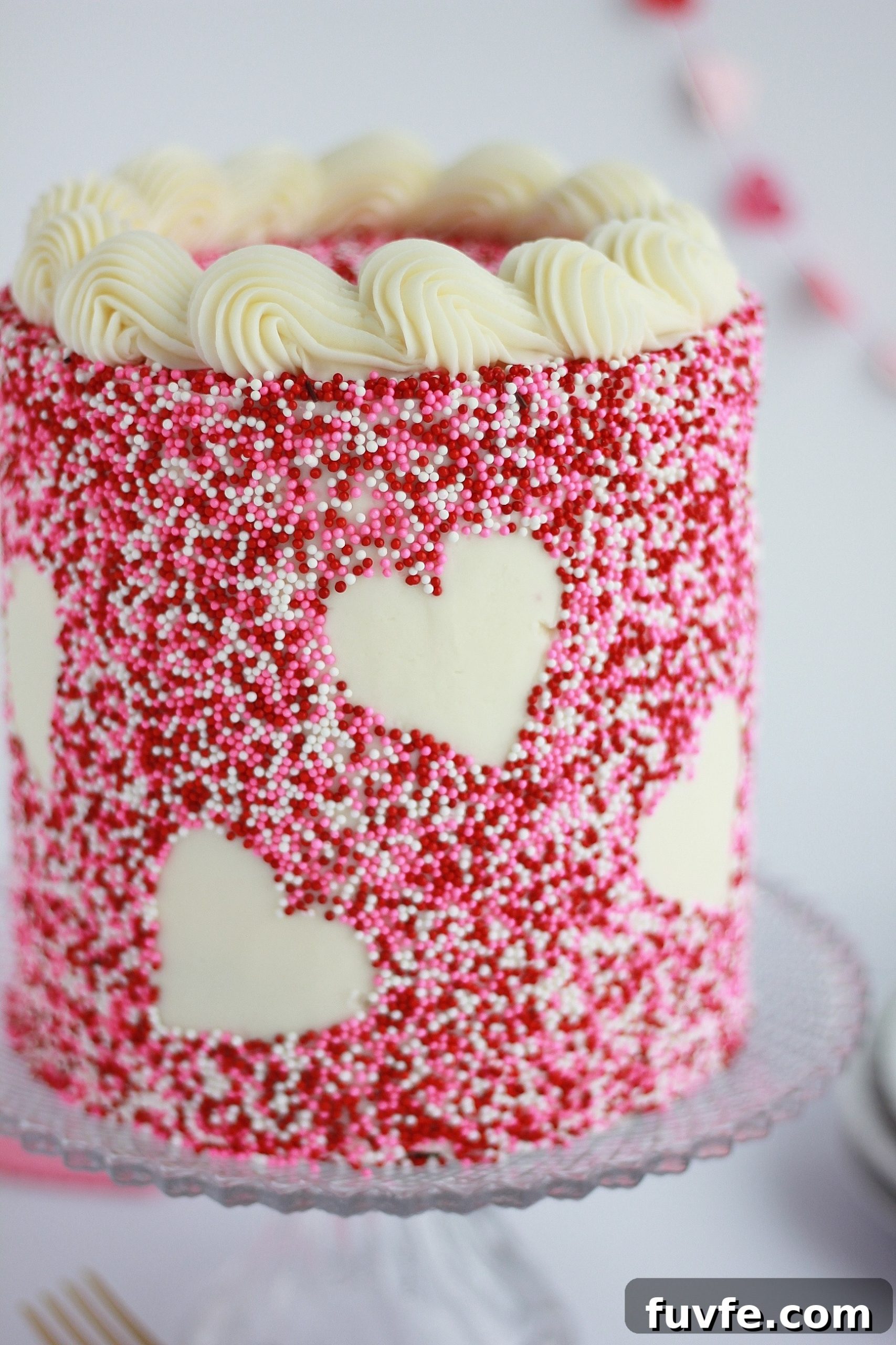 Sprinkle Heart Cake Recipe: How to Make a Festive Heart-Shaped Sprinkle Cake 5 img 4365 4 scaled