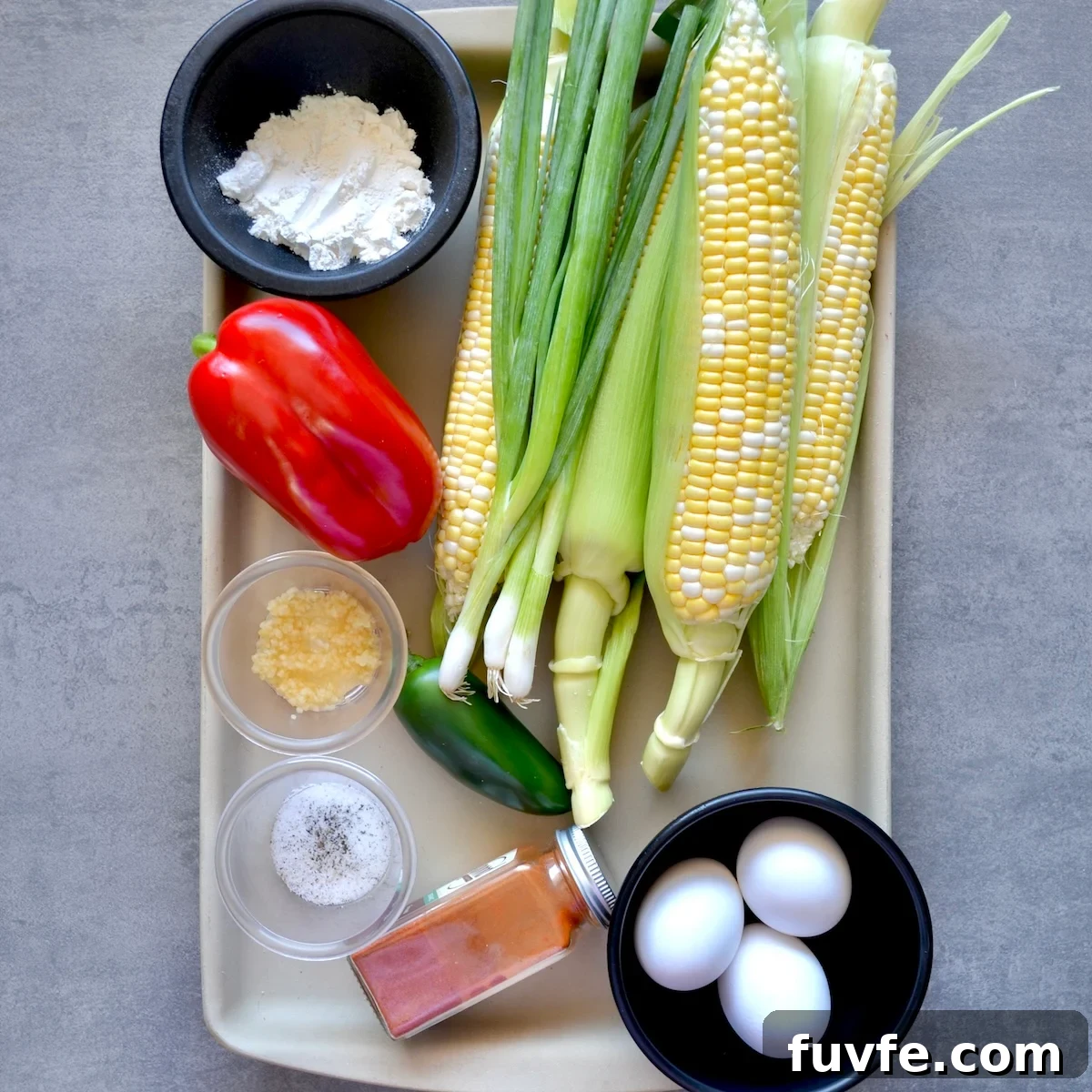 Corn Fritters Recipe with WW Points and Smart Serving Tips 3 Ingredients needed for corn fritters