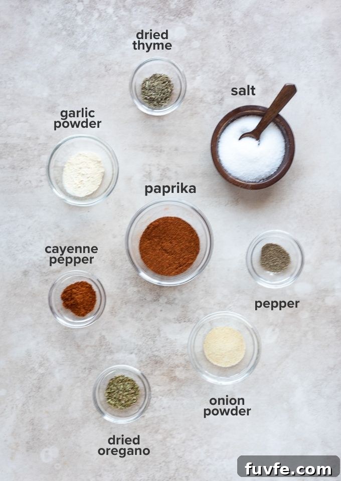 Blackened seasoning ingredients