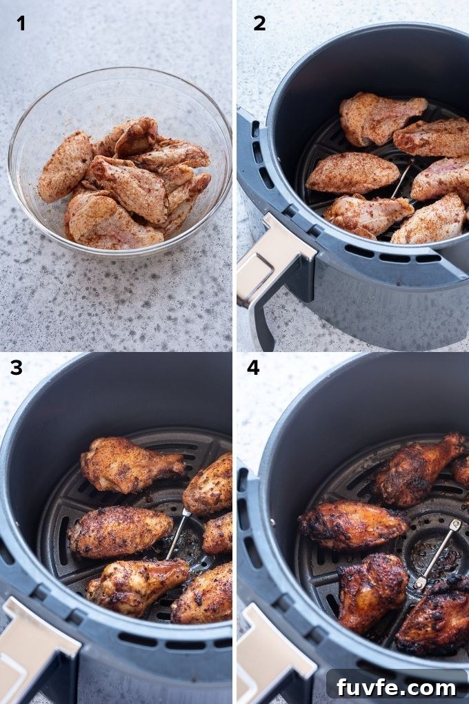 How to Make Crispy Air Fryer Chicken Wings 6 How to make chicken wings in air fryer