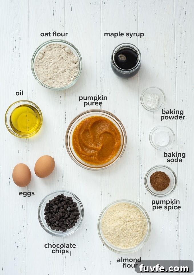 Gluten-free pumpkin bread recipe ingredients