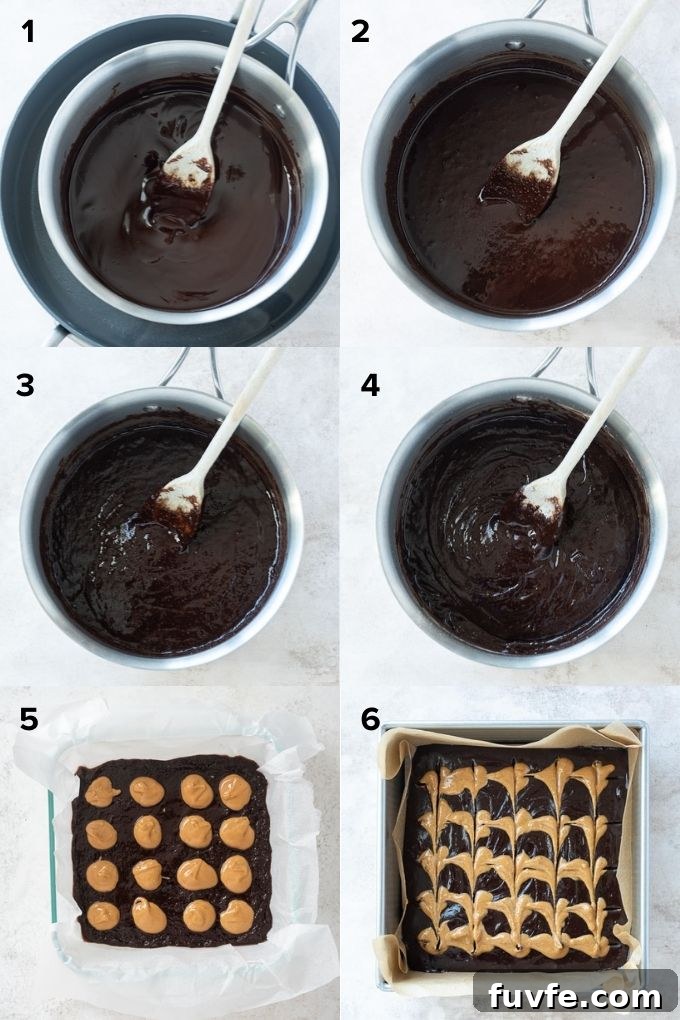 Fudgy Peanut Butter Brownies Recipe 5 How to make peanut butter brownies
