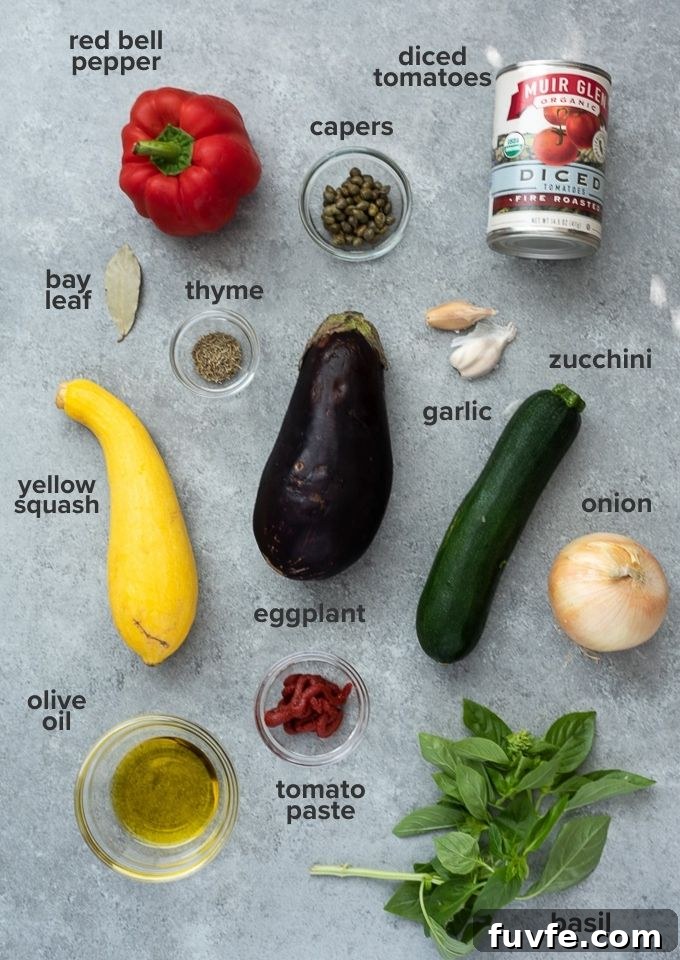 Ratatouille recipe ingredients