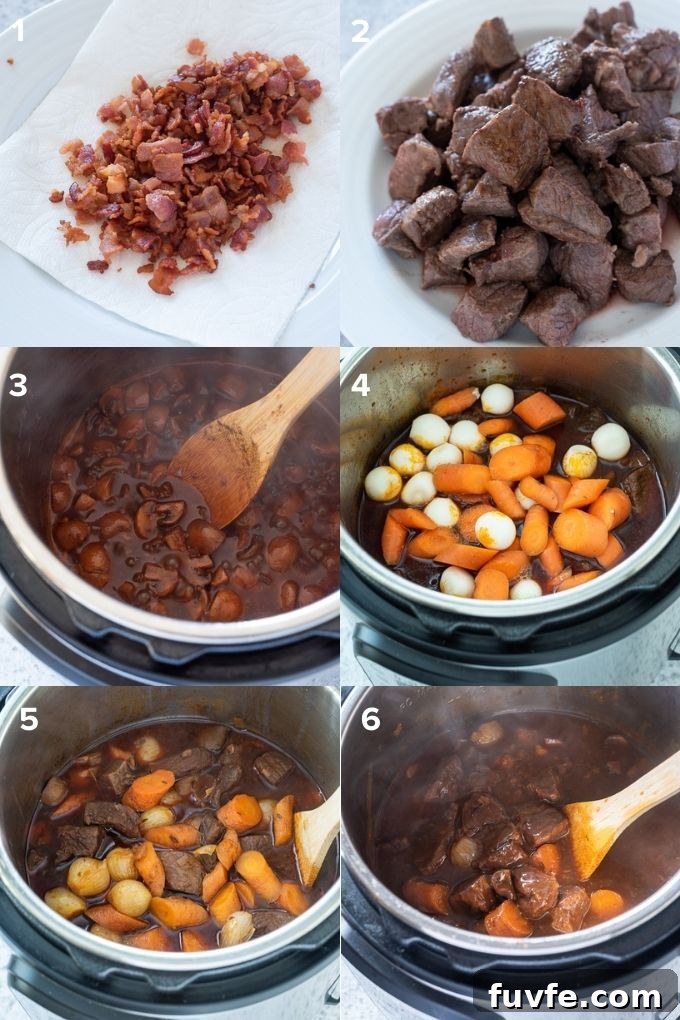 Instant Pot Beef Bourguignon Recipe 5 How to make beef bourguignon in the instant pot