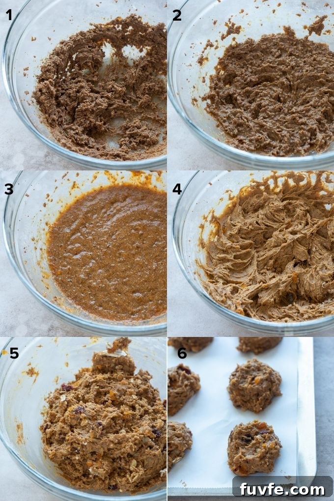 How to make persimmon cookies collage